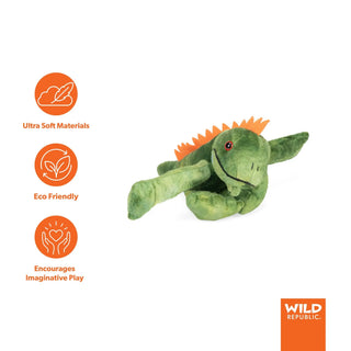 Wild Republic Huggers Iguana Stuffed Animal - 8" Stuffed Animals
