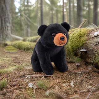 Wild Republic Pocketkins Eco Black Bear Stuffed Animal - 5" Stuffed Animals