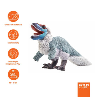 Wild Republic Artist Collection Dino Yutyrannus Stuffed Animal - 15" Stuffed Animals