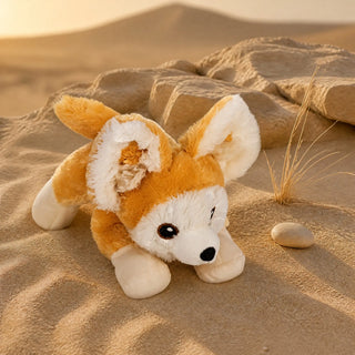 Wild Republic Ecofuzzies Fennec Fox Stuffed Animal - 7" Stuffed Animals