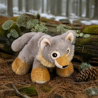 Wild Republic Ecofuzzies Wolf Stuffed Animal - 7" Stuffed Animals