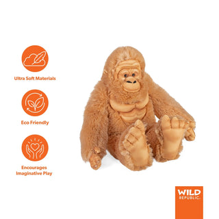 Wild Republic Artist Collection Bigfoot Stuffed Animal - 15" Stuffed Animals