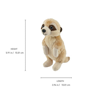 Wild Republic Pocketkins Eco Meerkat Stuffed Animal - 5" Stuffed Animals