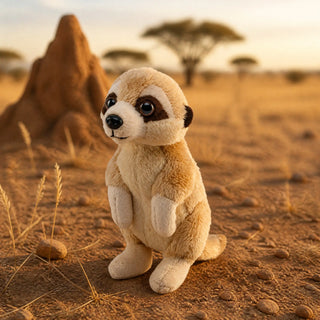 Wild Republic Pocketkins Eco Meerkat Stuffed Animal - 5" Stuffed Animals