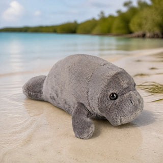Wild Republic Pocketkins Eco Manatee Stuffed Animal - 5" Stuffed Animals
