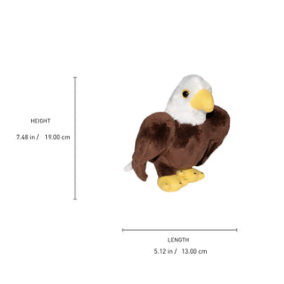 Wild Republic Pocketkins Eco Bald Eagle Stuffed Animal - 5" Stuffed Animals