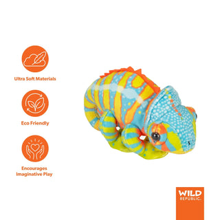 Wild Republic Pocketkins Eco Chameleon Stuffed Animal - 5" Stuffed Animals