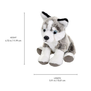 Wild Republic Pocketkins Eco Husky Stuffed Animal - 5" Stuffed Animals