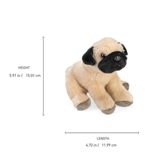 Wild Republic Pocketkins Eco Pug Stuffed Animal - 5" Stuffed Animals