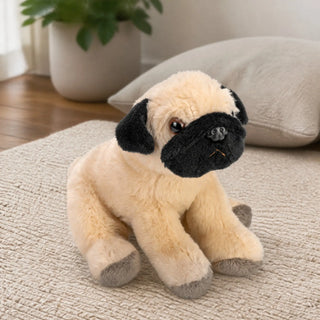 Wild Republic Pocketkins Eco Pug Stuffed Animal - 5" Stuffed Animals