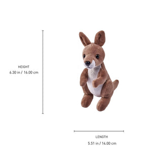 Wild Republic Pocketkins Eco Kangaroo Stuffed Animal - 5" Stuffed Animals