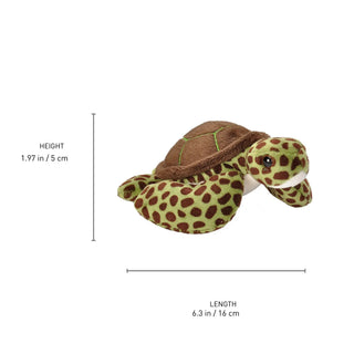 Wild Republic Pocketkins Eco Green Sea Turtle Stuffed Animal - 5" Stuffed Animals