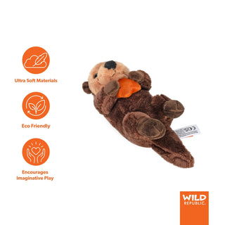Wild Republic Pocketkins Eco Sea Otter Stuffed Animal - 5" Stuffed Animals