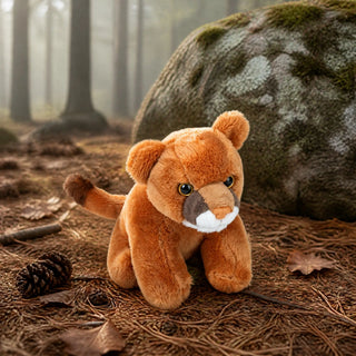 Wild Republic Pocketkins Eco Mountain Lion Stuffed Animal - 5" Stuffed Animals