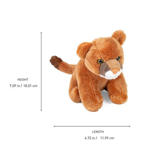 Wild Republic Pocketkins Eco Mountain Lion Stuffed Animal - 5" Stuffed Animals
