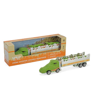 Wild Republic Transporter Crocodile Truck Set - 12" Games and Action Toys