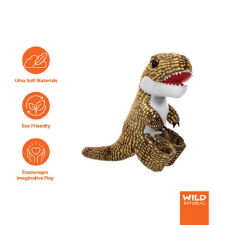 Wild Republic Huggers Glow In The Dark T-Rex Stuffed Animal - 8" Stuffed Animals