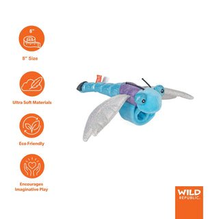 Wild Republic Huggers Dragonfly Stuffed Animal - 8" Stuffed Animals