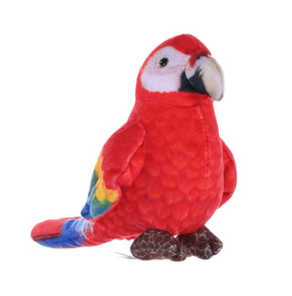 Rainforest Birds Scarlet Macaw Stuffed Animal - 4.5"