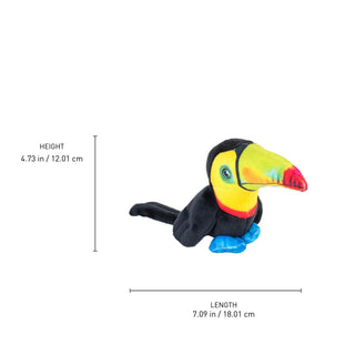 Wild Republic Rainforest Birds Toco Toucan Stuffed Animal - 4.5" Stuffed Animals