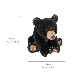 Wild Republic Artist Collection Black Bear Stuffed Animal - 15" Stuffed Animals
