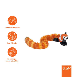 Wild Republic Tailkins Red Panda Stuffed Animal - 40" Stuffed Animals