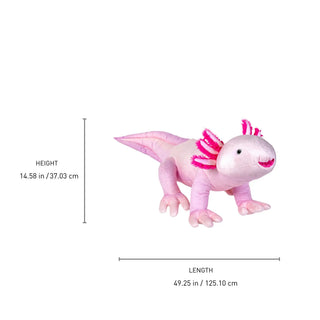 Wild Republic Cuddlekins Eco Jumbo Axolotl Stuffed Animal - 30" Stuffed Animals
