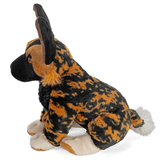 Wild Republic Cuddlekins Eco African Wild Dog Stuffed Animal - 12" Stuffed Animals