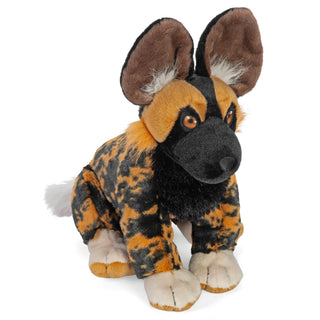 Wild Republic Cuddlekins Eco African Wild Dog Stuffed Animal - 12" Stuffed Animals