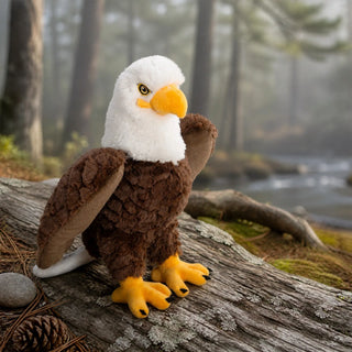 Wild Republic Cuddlekins Eco Bald Eagle Stuffed Animal - 12" Stuffed Animals