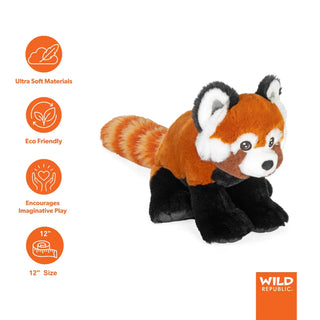 Wild Republic Cuddlekins Eco Red Panda Stuffed Animal - 12" Stuffed Animals