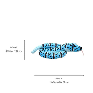 Wild Republic Snakesss Eco Blue Rock Rattlesnake Stuffed Animal - 54" Stuffed Animals