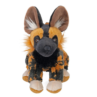 Wild Republic Cuddlekins Eco Mini African Wild Dog Stuffed Animal - 8" Stuffed Animals