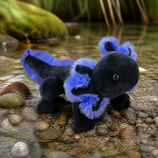 Wild Republic Pocketkins Eco Black Axolotl Stuffed Animal - 5" Stuffed Animals