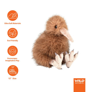 Wild Republic Cuddlekins Eco Kiwi Stuffed Animal - 12" Stuffed Animals