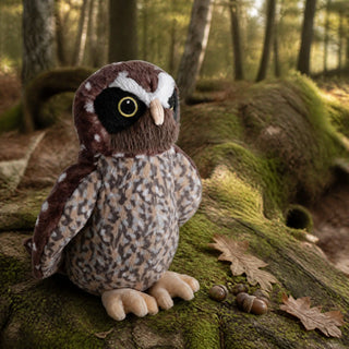 Wild Republic Cuddlekins Eco Morepork Stuffed Animal - 12" Stuffed Animals