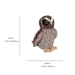 Wild Republic Cuddlekins Eco Morepork Stuffed Animal - 12" Stuffed Animals