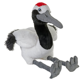 Cuddlekins Eco Red Crowned Crane Stuffed Animal - 12"