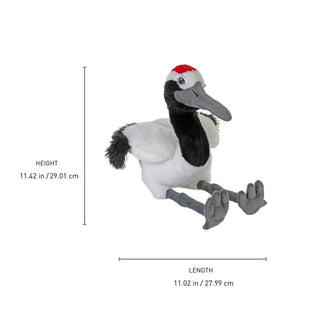 Wild Republic Cuddlekins Eco Red Crowned Crane Stuffed Animal - 12" Stuffed Animals