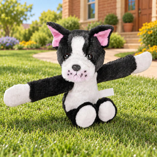 Wild Republic Huggers Boston Terrier Stuffed Animal - 8" Stuffed Animals