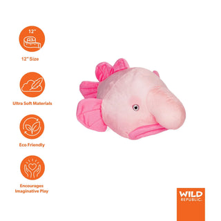 Wild Republic Cuddlekins Eco Blobfish Stuffed Animal - 12" Stuffed Animals