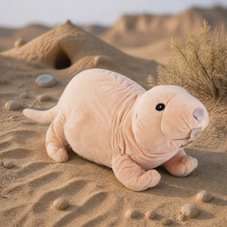 Wild Republic Cuddlekins Eco Naked Mole Rat Stuffed Animal - 12" Stuffed Animals