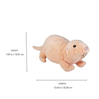 Wild Republic Cuddlekins Eco Naked Mole Rat Stuffed Animal - 12" Stuffed Animals