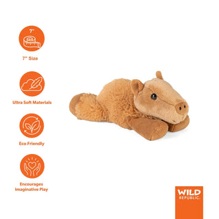 Wild Republic Hug'ems Capybara Stuffed Animal - 7" Stuffed Animals