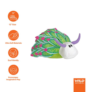 Wild Republic Cuddlekins Eco Leaf Sheep Stuffed Animal - 12" Stuffed Animals