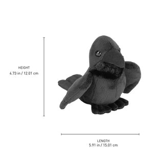 Wild Republic Pocketkins Eco Raven Stuffed Animal - 5" Stuffed Animals
