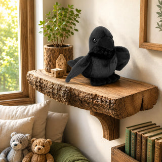 Wild Republic Pocketkins Eco Raven Stuffed Animal - 5" Stuffed Animals