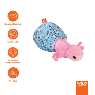 Wild Republic Hatchling Axolotl Stuffed Animal - 6" Stuffed Animals