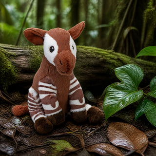 Wild Republic Rainforest Splendors Okapi Stuffed Animal - 6" Stuffed Animals