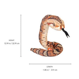 Wild Republic Coilkins Puff Adder Stuffed Animal - 12" Stuffed Animals